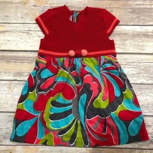 Clayeux red cord dress
